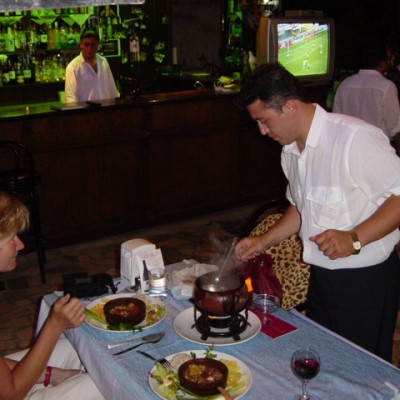 lekker eten en het EK 2004 op de achtergrond