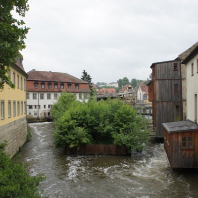 Bamberg rivier de Regnitz